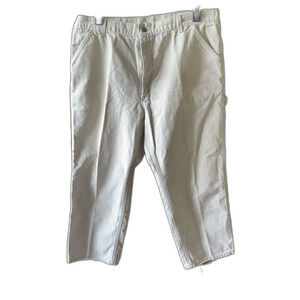 Carhartt Loose Fit Washed Carpenter Pants B11 STN 42x32 Utility Workwear